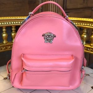 Versace Medusa Mini Backpack Coral Color NWT